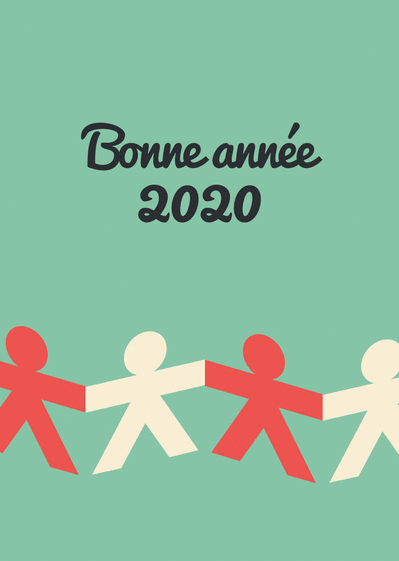Carte Ensemble Pour La Nouvelle Année 2020 : Envoyer une 